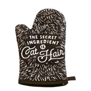 The Secret Ingredient Is Cat Hair Funny Pet Kitten Animal Lover Graphic Kitchen